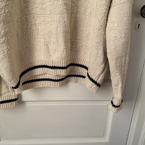 VTG Shenandoah Men’s Sweater 4XLT Chunky Knit Cream Embroidered Buck Hunting USA - Picture 8 of 12